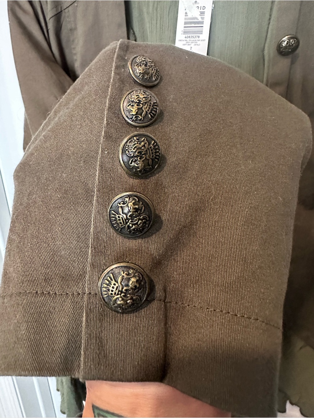 NWT Torrid Twill Peplum Military Jacket - Picture 5 of 9